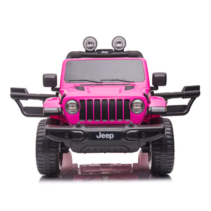 Jeep Rubicon Macchina Elettrica per Bambini Full Optional 4x4 Ruote In Gomma