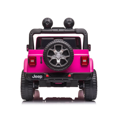 Jeep Rubicon Macchina Elettrica per Bambini Full Optional 4x4 Ruote In Gomma