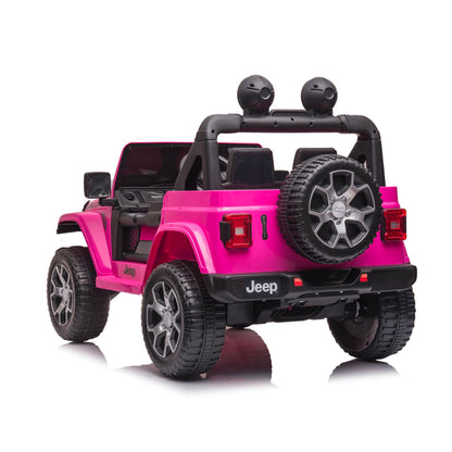 Jeep Rubicon Macchina Elettrica per Bambini Full Optional 4x4 Ruote In Gomma