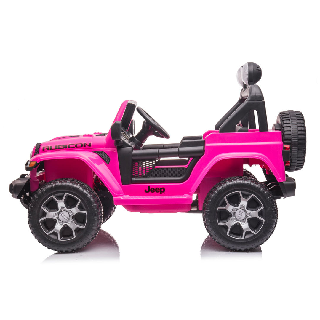 Jeep Rubicon Macchina Elettrica per Bambini Full Optional 4x4 Ruote In Gomma