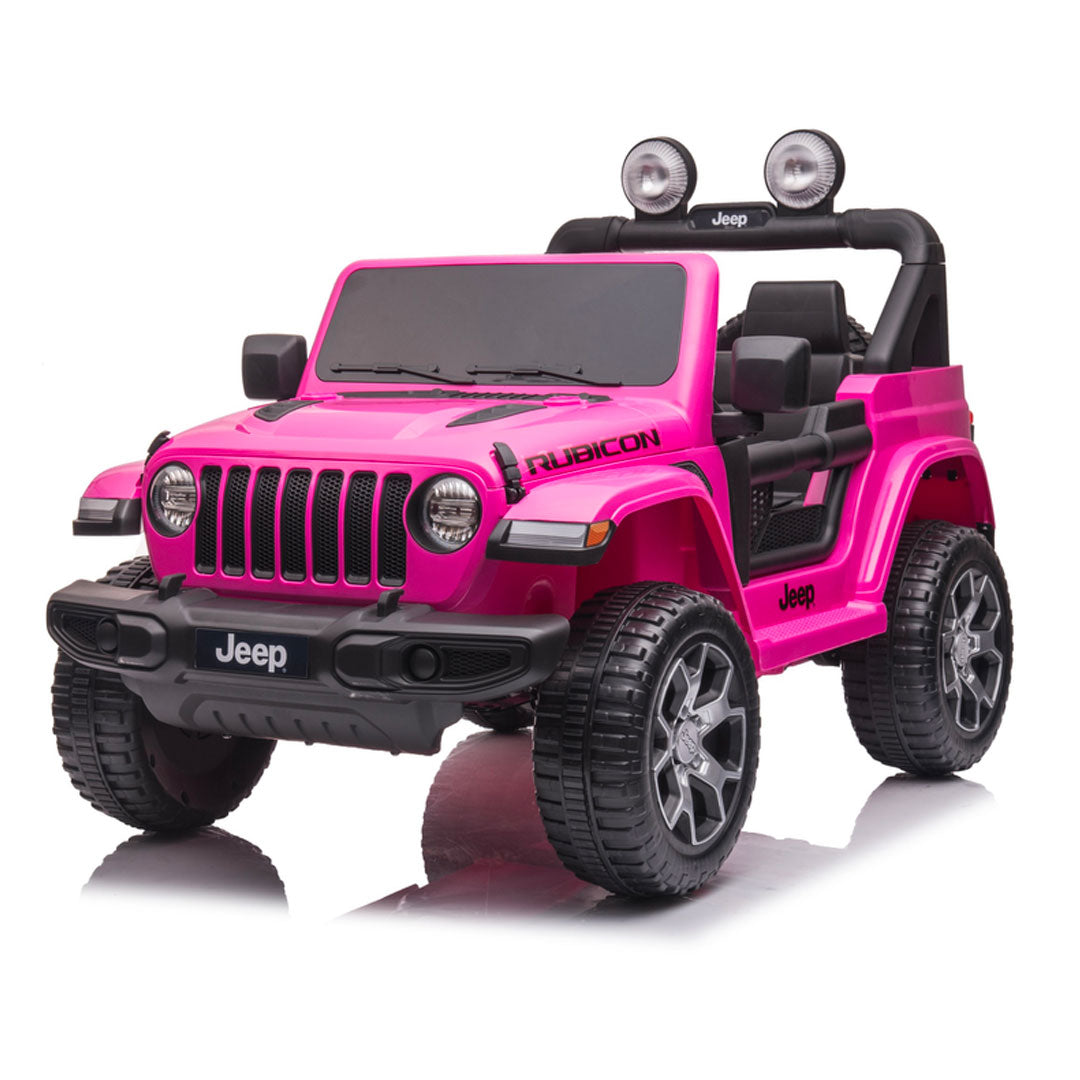 Jeep Rubicon Macchina Elettrica per Bambini Full Optional 4x4 Ruote In Gomma