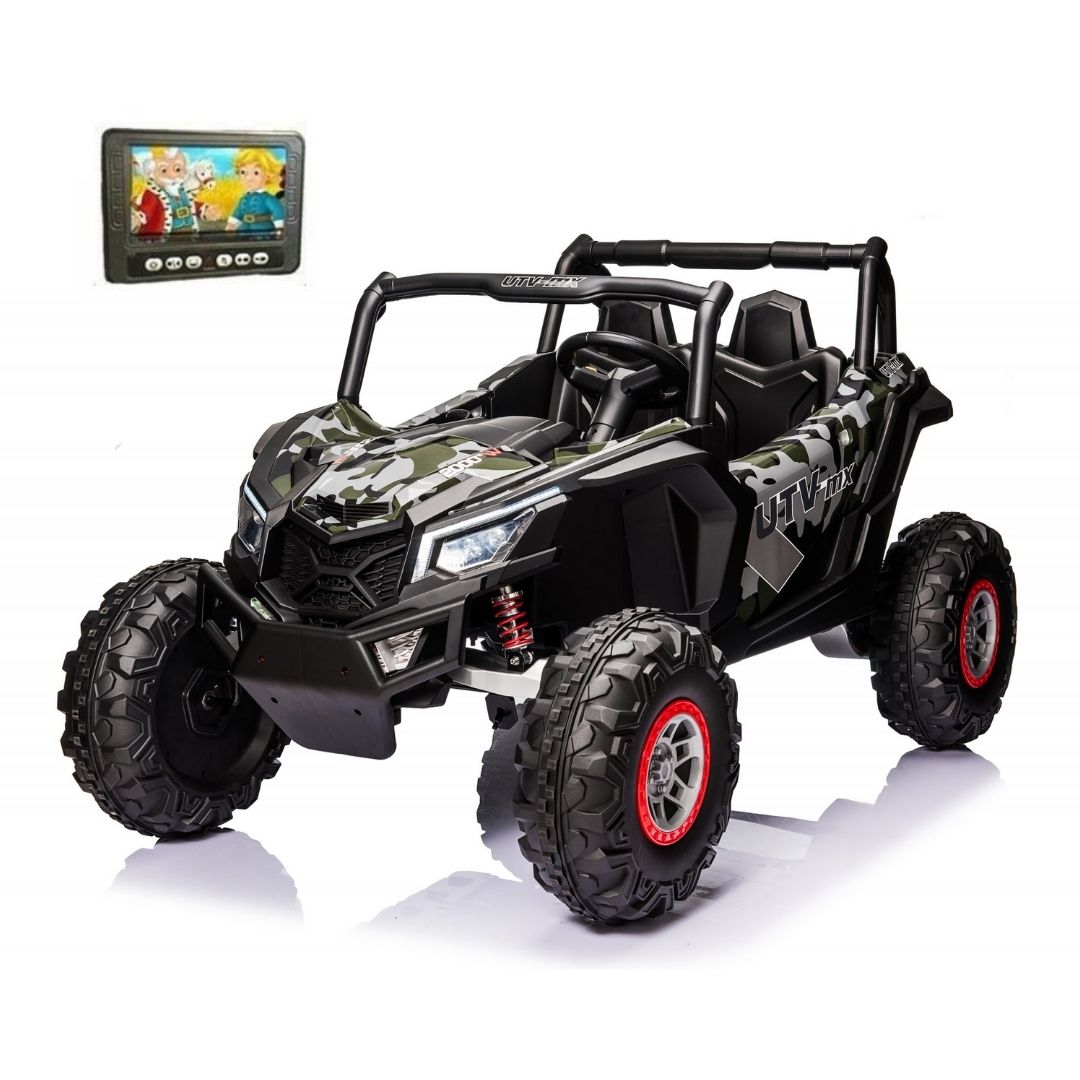 Coche eléctrico Thunder UTV para niños 24v 4x4 Motores potentes opcionales completos de 60W