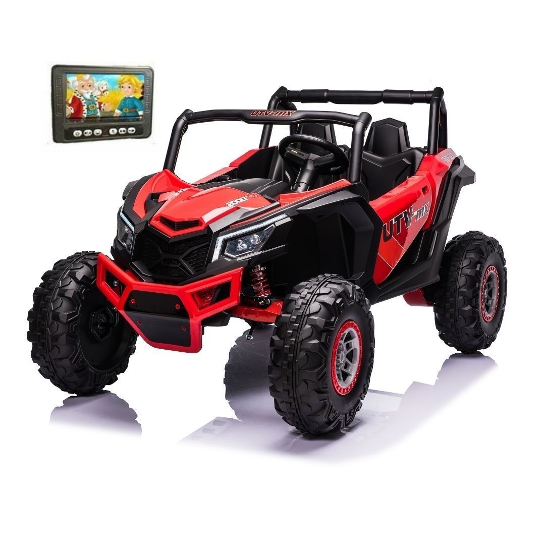 Coche eléctrico Thunder UTV para niños 24v 4x4 Motores potentes opcionales completos de 60W