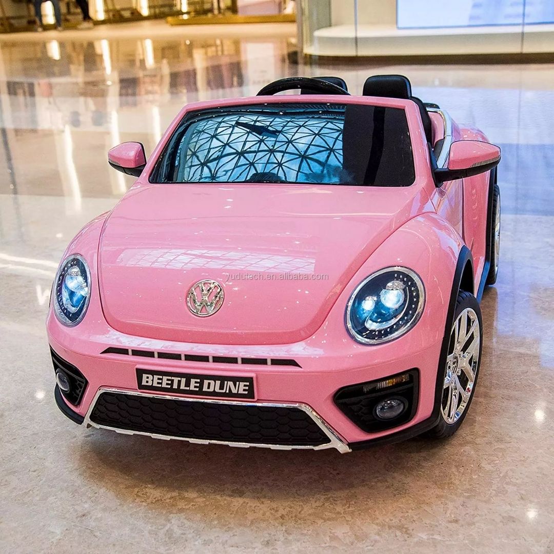 Volkswagen Beetle New Beetle Pequeño Coche Eléctrico para Niños 12v Licencia Oficial