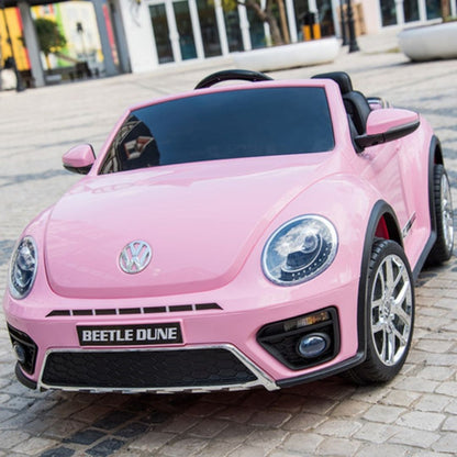 Volkswagen Beetle New Beetle Pequeño Coche Eléctrico para Niños 12v Licencia Oficial