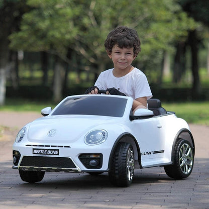 Volkswagen Beetle New Beetle Pequeño Coche Eléctrico para Niños 12v Licencia Oficial